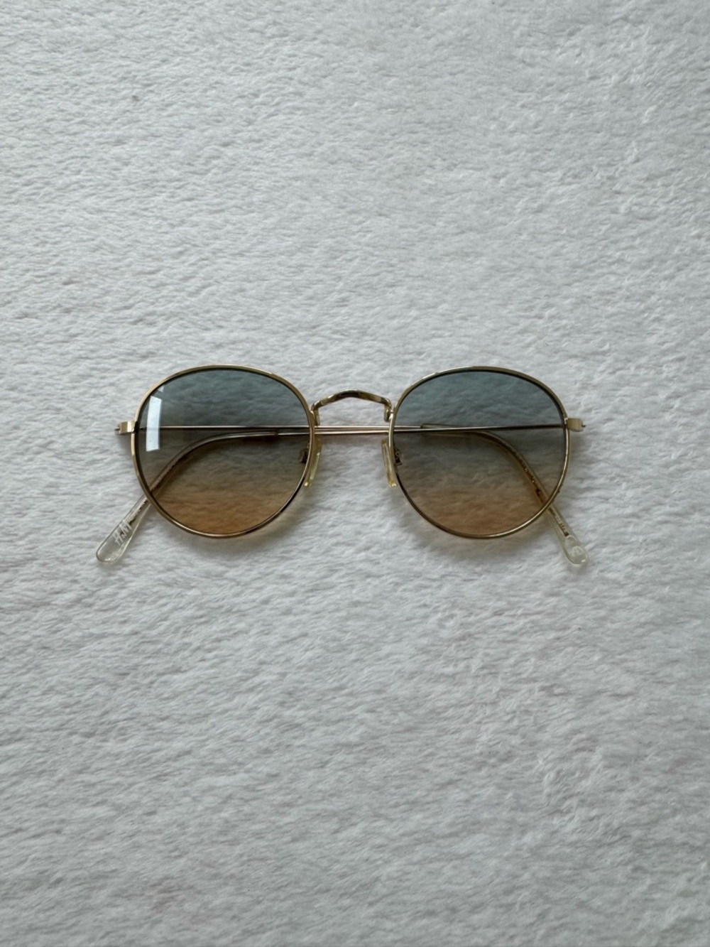Gold Frame Blue to Yellow lenses
